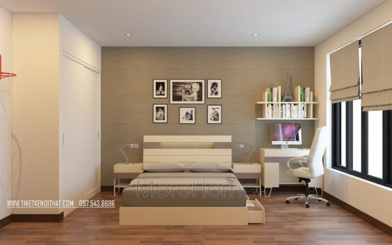 Giường ngủ chung cư hiện đại Giường ngủ chung cư hiện đại