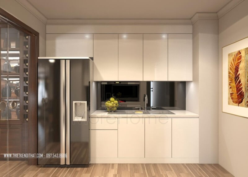 Tủ bếp đẹp được lắp đặt gọn gàng tạo một mặt phẳng tiện nghi, đa năng, không tốn quá nhiều diện tích mà vẫn đầy đủ tính công năng. Tủ bếp hiện đại, tủ bếp chữ u, tủ bếp chữ i, tủ bếp chữ l