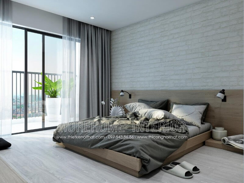 Giường ngủ chung cư gỗ công nghiệp Giường ngủ chung cư gỗ công nghiệp