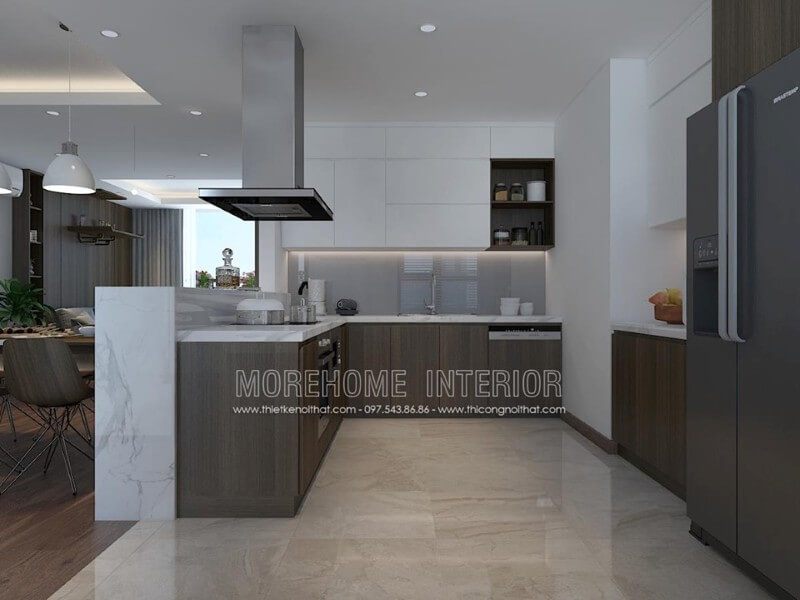 Màu ghi luôn là màu sắc được nhiều gia chủ lựa chọn cho đồ nội thất vì sự sang trọng phù hợp với xu thế hiện đại. Kính ốp bếp cũng là món đồ nội thất như thế.