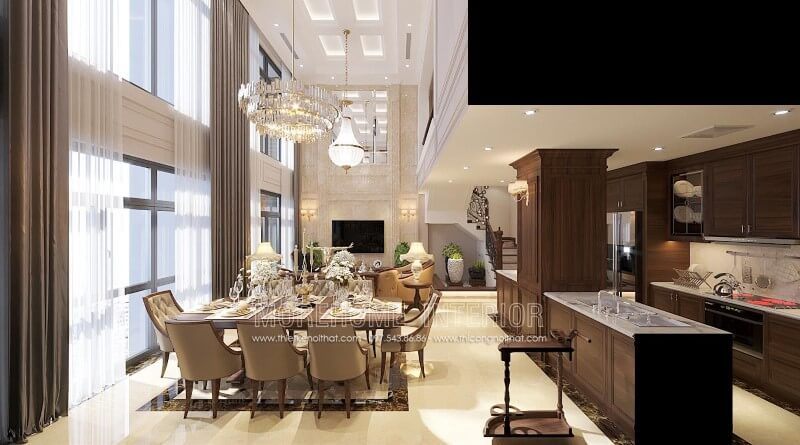 Biến không gian nội thất phòng ăn của bạn sang trọng hơn với bộ bàn ăn 8 ghế gỗ óc chó cao cấp này