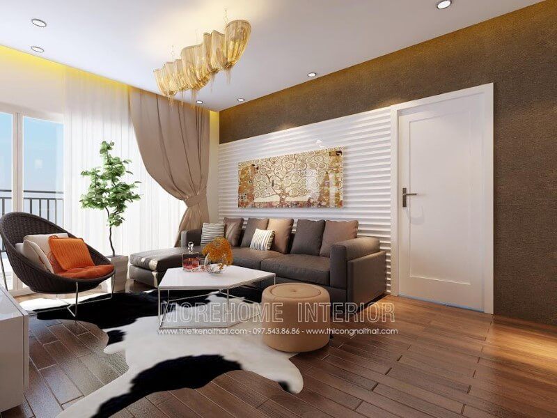 Bàn trà MH-HD012 gỗ công nghiệp phong cách hiện đại trang trí chung cư đẹp