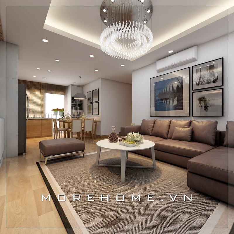 Bộ sofa bọc da màu nâu đang là xu hướng thịnh hành và phổ biến trong những năm gần đây.