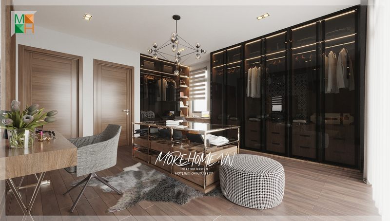 Ấn tượng và tham khảo mẫu thiết kế phòng thay đồ đẹp và ấn tượng cho không gian sống của gia đình.